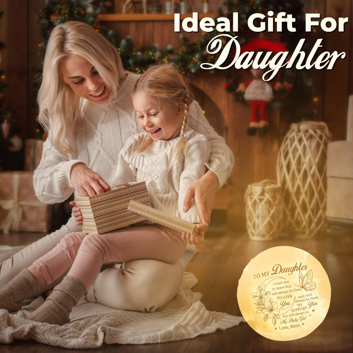 Tu seras toujours ma petite fille - Lampe de lune - À ma fille, cadeau pour fille, cadeau de maman pour fille, cadeau d'anniversaire pour fille, cadeau de Noël