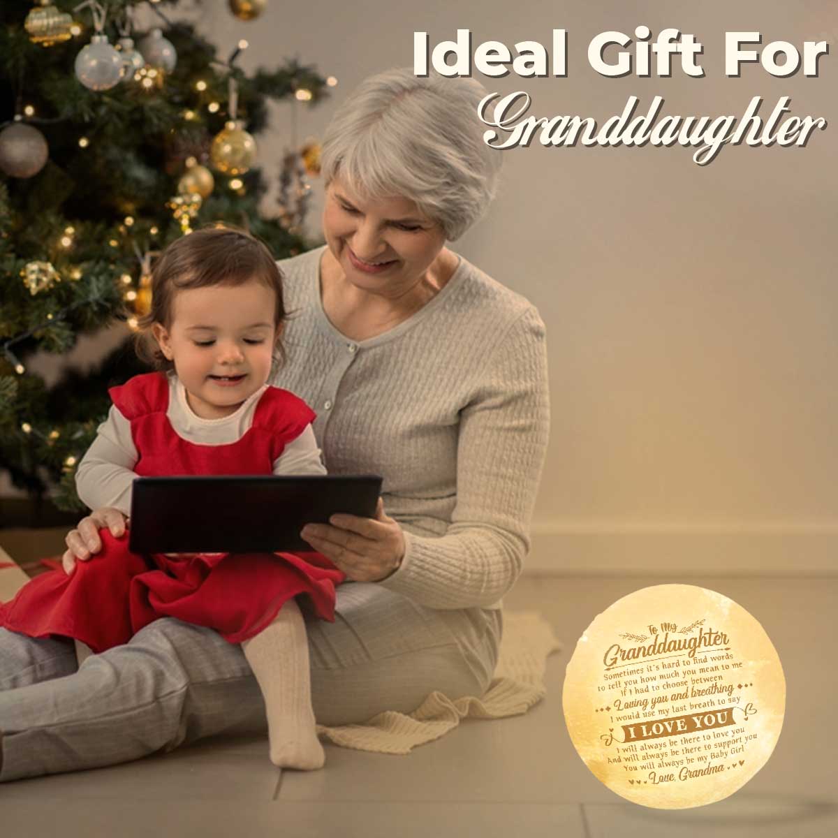 Tu seras toujours ma petite fille - Lampe de lune - À ma petite-fille, cadeau pour petite-fille, cadeau de grand-mère pour petite-fille, cadeau d'anniversaire pour petite-fille, cadeau de Noël