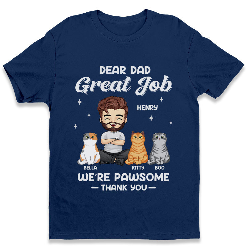 Nous sommes géniaux, merci - T-shirt unisexe personnalisé pour chien et chat, sweat à capuche, sweat-shirt - Fête des pères, cadeau pour les propriétaires d'animaux, amoureux des animaux