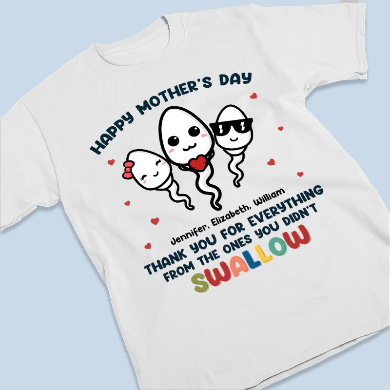 Merci maman pour tout - T-shirt unisexe personnalisé, sweat à capuche, sweat-shirt - Cadeau de fête des mères, d'anniversaire pour maman