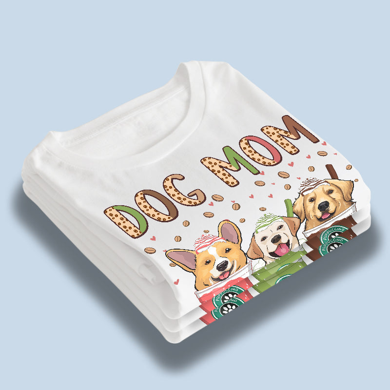 Maman et Chat Puccino Puppuccino Café - T-shirt unisexe personnalisé pour chien et chat, sweat à capuche, cadeau pour les propriétaires d'animaux et les amoureux des animaux