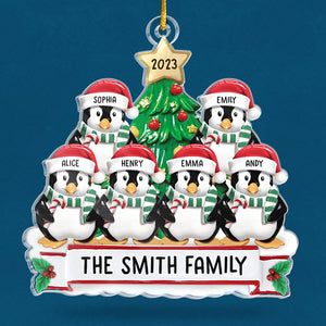 Family Is The Best Part Of Christmas - Family Personalized Custom Ornament - Acrylic Custom Shaped - Christmas Gift For Family Members