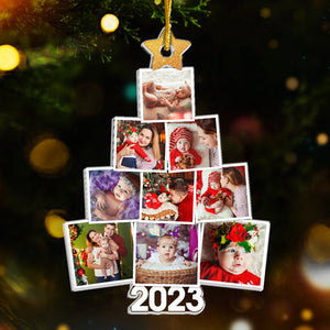 Photo personnalisée pour grands-parents et petits-enfants. Le sapin de Noël parfait - Ornement personnalisé familial - Forme personnalisée en acrylique - Cadeau de Noël pour grand-mère, grand-père