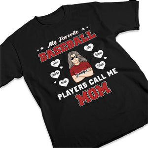 Les joueurs préférés de maman - T-shirt, sweat à capuche et sweat-shirt unisexe personnalisé pour la famille - Cadeau de fête des mères, d'anniversaire pour maman et grand-mère